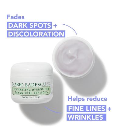 Mario Badescu Hydrating Overnight Face Mask with Peptides & Vitamin C Serum Bundle Skin Care Set for Face Care Hydration & Radiance Facial Serum & Overnight Mask for Beauty Skincare - Buy Online on GoSupps.com