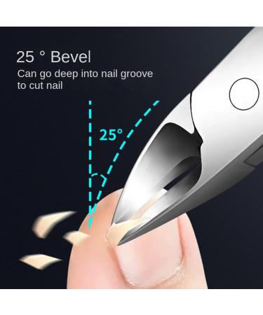 Stainless Steel 3cr Multifunctional Manicure Nail Clippers Nail Groove Pliers Fat Head Bent Nose plier Toe Nail Clipper Manicure Cuticle Nipper Hongse+sipicha - Buy Online on GoSupps.com
