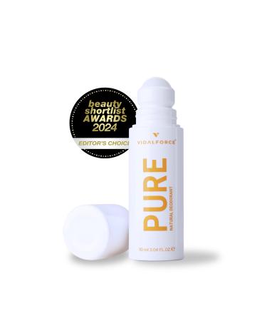 PURE Deodorant Femme Sans Aluminium I Fragrance Primavera Florecida I XXL 90ml D odorant Bio 71% & Deodorant Naturel 100% Avec une Note de 100/100 sur Yuka I Deodorant Femme Bio en Roll-on
