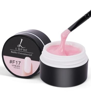 Lophe advanced gel for gel nails 15ml UV gel nails for nail extension and modeling nail art builder gel for nails sealing gel gel nail polish at home salon (f17) - Buy Online on GoSupps.com