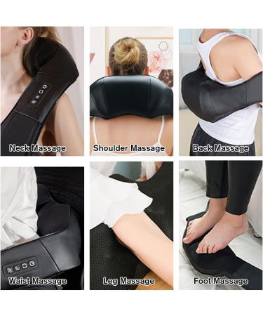 Podazz Shiatsu Neck and Back Massager with Heat - Ultimate Relief for Home & Office Ideal Gift for Men (Black) - Buy Online on GoSupps.com