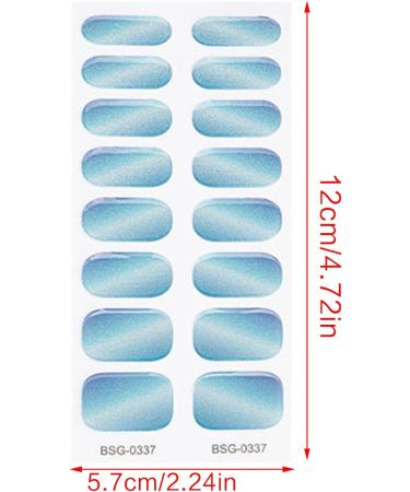 Semi Cured Gel Nail Polish Stickers Fashion Classical Nails Strips Waterproof Adhesive Full Wraps Gel Nail Art Stickers Semi Cured Gel Nail Strips Starter Kits BSG0333 - Buy Online on GoSupps.com