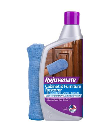 Rejuvenate Cabinet & Furniture Restorer Fills in Scratches Seals and Protects Cabinetry, Furniture, Wall Paneling