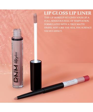 AMY'S DIARY 2pcs Nude Matte Lip Liner and Lipstick Set - Long Lasting, Waterproof Liquid Lipstick and Lip Liner Kit - Matt Lips Makeup for 24H Wear (34) - Buy Online on GoSupps.com
