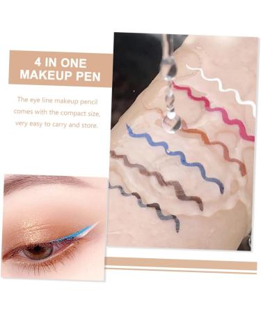 Angoily 6pcs Eyeliner Pen White Liquid Eyeliner Ultra-fine Felt-tip Eyeliner Template Miss Abs Very Fine - Buy Online on GoSupps.com