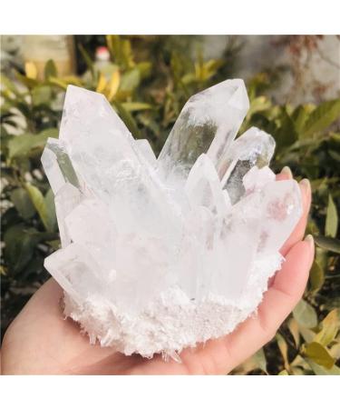 Home Decoration Natural Clear White Quartz Point Crystal Cluster Specimen Stones Home Goods (Size : 300-400g) - Buy Online on GoSupps.com