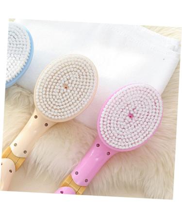 Earth Tones Pink Body Massage Brush Set for Shower Scrub and Cleaner - Buy Online on GoSupps.com
