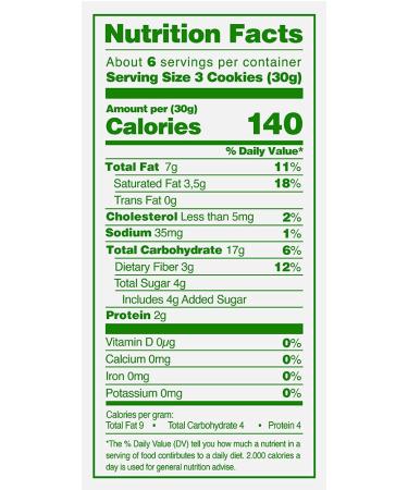Tosh Oatmeal Chocolate Chunk Cocoa Cookies 6.35oz - Pack of 3 | 100% Whole Grain, No Artificial Flavors or Colors - Buy Online on GoSupps.com