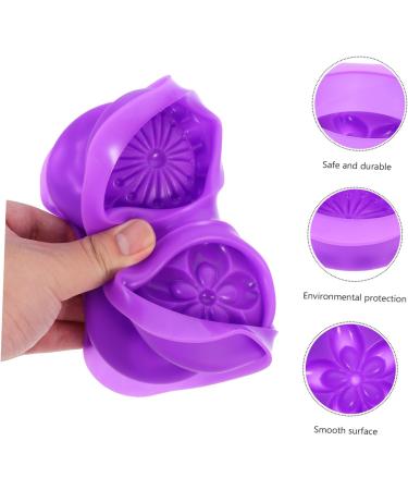 OUNONA Silcone Molds 7 Pcs Handmade Soap Mold Silicone Soap Cajas para Handmade Silicone Mould Silicone Tools Silicone Rose Mold Silicone 4- Hole Purple Silica Gel Chocolate Flower Model 3X16.6X16.6CMx7pcs - Buy Online on GoSupps.com