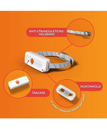 Weeneect XS for Cats - Mini GPS Tracker | Real-Time Tracking | Unlimited Distance | Smallest Model | Collar Included | 2023 Subscription - Buy Online on GoSupps.com