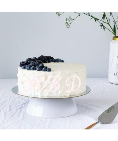 Letter Cake Toppers Acrylic Alphabet Cupcake Topper A-Z Cake Letters DIY Cake Decorations for Birthday Wedding Graduation Baby Shower Rose Gold - Buy Online on GoSupps.com