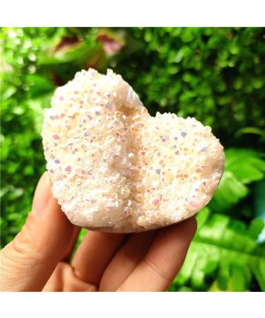 Natural Magic 1PCS 45-55mm Natural Heart-Shaped Raw Quartz Crystal Cluster Specimen Angel Aura Gem Home Decor ERBDRGAZ - Buy Online on GoSupps.com