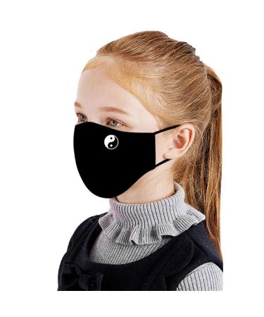 10 Pieces Kids' Facial Protective Accessory Reusable Washable Children Half Face Mouth Cute Cartoon Cotton Face Covers Face caps Multifunctional Headwear Neck Gaiter for Men