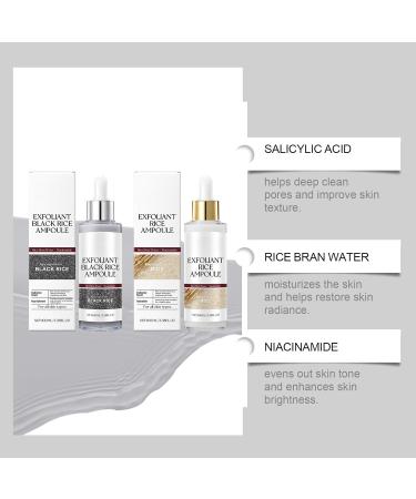 Lumeva Peel Shot 2pcs Lumeva Visage Point Noir Peel Shot Glow Ampoule Exfoliante Peels Shot Exfoliant Visage Cor En S Rum Exfoliant Riz Noir & Blanc Nettoyage En Profondeur Des Pores - Buy Online on GoSupps.com