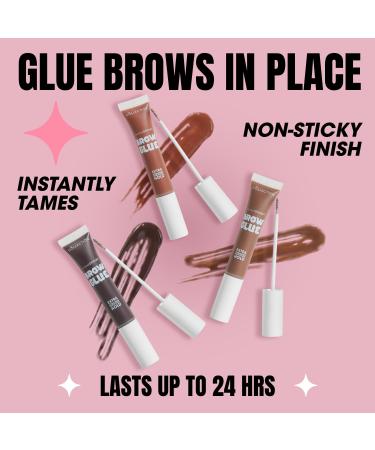 IncrediBROW Cosmetics Collection Eyebrow Glue extra strong hold lasts up to 16 hours 6 ml brown - Buy Online on GoSupps.com