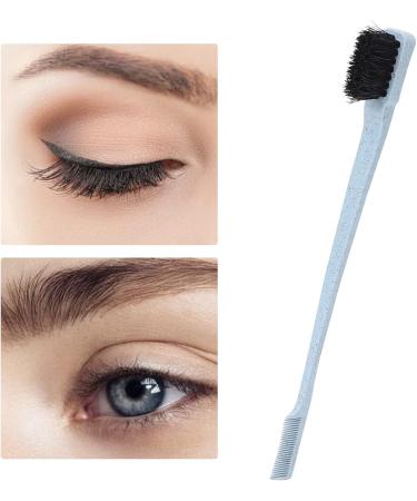Qukaim Lash Comb Wheat Double Head Eyebrow Brush and Eyelash Comb BlueMakeup Beauty Tool - Buy Online on GoSupps.com