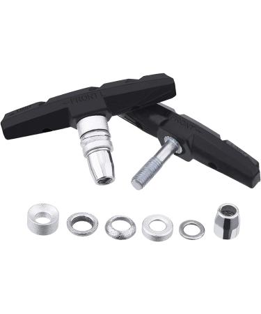 Hotop V Bike Brake Pads - 2 Pairs with Hex Nuts & Spacers | 70mm Black Bicycle Brake Blocks Set - Buy Online on GoSupps.com