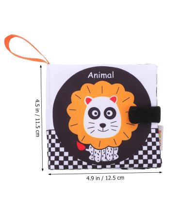 Ibasenice 5-Soft Fabric Book - Early Education Toys for Babies | Black & White Baby Books | Peach Skin Cloth Toys - Buy Online on GoSupps.com