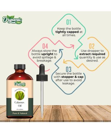 Buy Pure Acorus Calamus Oil | Natural Essential Oil for Skincare Hair Care & Aromatherapy - 118ml | International Shipping Available - Buy Online on GoSupps.com