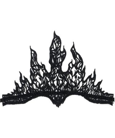 amangul Punk Lace Flame Shape Hair Hoop Women Makeup Headband for Halloween Festival Party Teens Performances Hair Accessories(2) - Buy Online on GoSupps.com