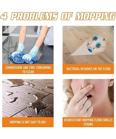 HOPASRISEE Multi-purpose Floor Cleaner Powerful Decontamination Floor Cleaner Hardwood Floor Cleaner Orange Multi Purpose Floor Cleaner for Wood Tile Floors Bathroom Kitchen Floor (2pcs) - Buy Online on GoSupps.com