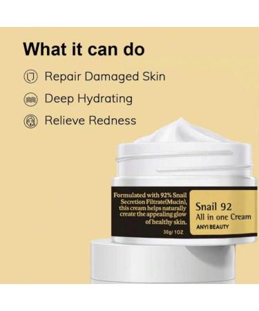 Snail Mucin Power Gel Cream - 92% Moisturizing for Dry Sensitive Skin | Cruelty-Free & Paraben-Free Korean Skincare - Buy Online on GoSupps.com