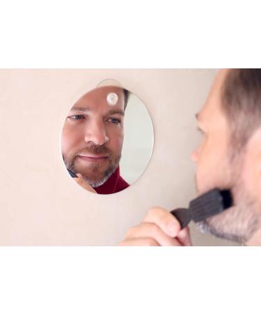 Q-BICS Fog Free Shower Shaving Mirror Set - Rectangular & Round Shapes - Unbreakable & Portable - Wall Hanging - Pack of 2 - Buy Online on GoSupps.com