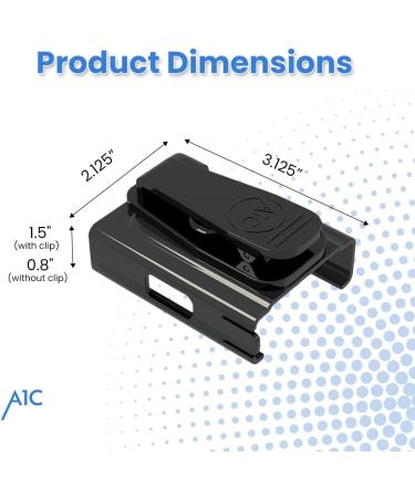 A1C Insulin Pump Case - Holder for T-Slim Diabetes Pump - No More Broken Clips - Positive Lock & Hinged Clip to Improve Reliability - Rotate 360 Degrees - Program Refill & Recharge without Removing Black - Buy Online on GoSupps.com