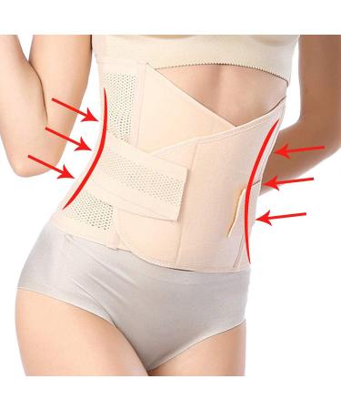 HIDARLING Postpartum Support Recovery Belly Belt - XL Skin Color | Maternity Waist Trainer & Body Shaper - Buy Online on GoSupps.com