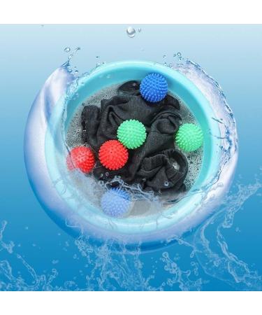 Reusable Dryer Balls Tumble Laundry Wash Balls Non Melt Dryer Balls for Speeding Drying and Reducing Creases for Clothes (Blue) - Buy Online on GoSupps.com