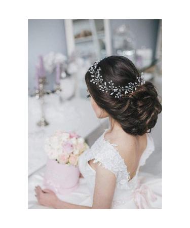5 Pieces Bridal Bead Headdress | Elegant Pearl & Rhinestone Hair Jewelry for Weddings | Retro Fashion Hairpins for Brides & Festivals - Buy Online on GoSupps.com