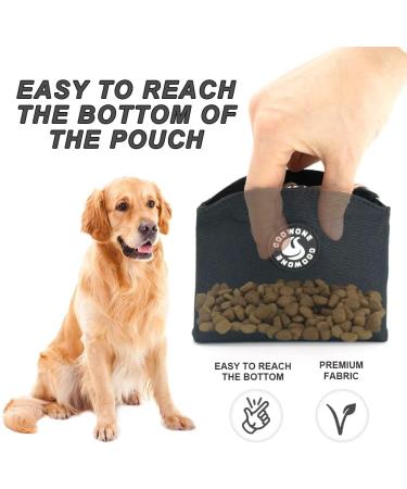 Buy COOWONE Magnetic Opening Treat Bag for Puppies | Dog Treat Carrier with Clip - Black - Buy Online on GoSupps.com