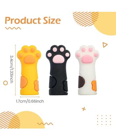 12-Piece Cat Paw Silicone Cuticle Nipper Cover Set | Nail Protector & Manicure Tools | 3 Colors - Buy Online on GoSupps.com
