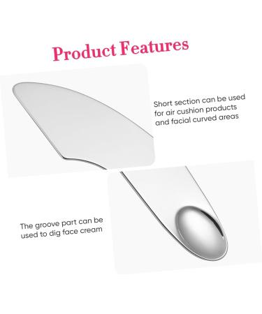 OHPHCALL 3pcs Cosmetic Mixing Tools Makeup Spatula Shadow Seal Spatula for Makeup Silver Stainless Steel 1 g (Pack of 1) Silverx3pcs - Buy Online on GoSupps.com