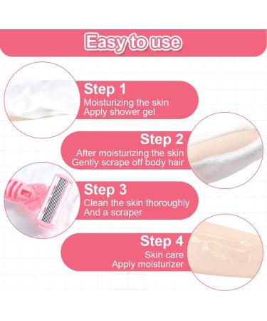 NHPY Women's Razor Set - 2 Razors + 8 Replacement Heads | Perfect for Intimate Areas & Facial Hair - Buy Online on GoSupps.com