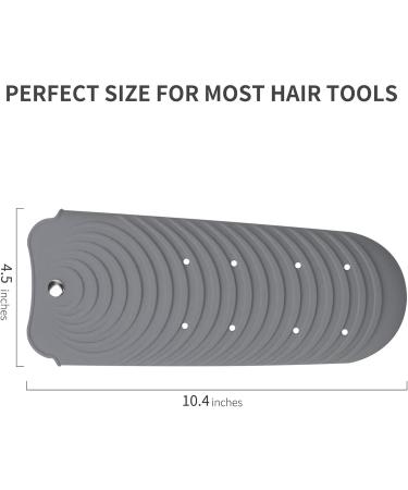 Mauedest 2X Grey Hair Straightener Holder Heat Resistant Mat Holder for Flat Curling Iron Hot Hair Tools - Buy Online on GoSupps.com