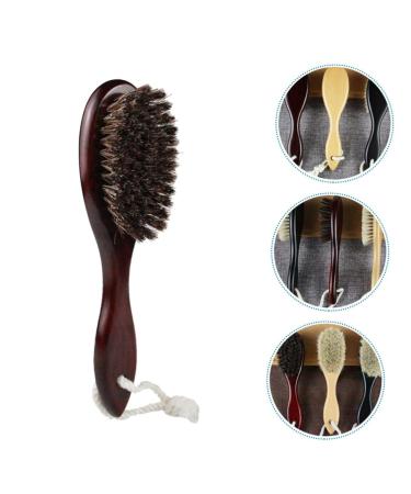Premium Wooden Hairbrush for Men - Clean & Washable Beard Brush - 20x5cm - Buy Online on GoSupps.com