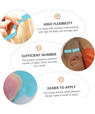 minkissy 6 Seamless Hair Extension Tape Extension Tape patch extension belt double sided tape tabs seamless tape film double sided Hair piece supplies replace wig hair - Buy Online on GoSupps.com
