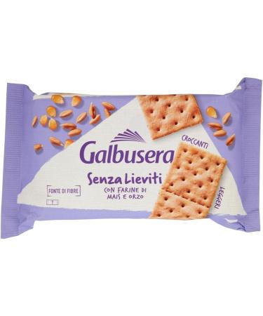 Galbusera Senza Lieviti Cracker con Farine di Ma s e Orzo Cracker with corn flour and barley without soup 12 x 300 g + Italian Gourmet polpa 400 g - Buy Online on GoSupps.com