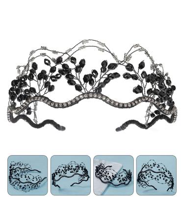 Beaupretty Crystal Wedding Headband - Black Rhinestone Tiara for Bride & Bridesmaids - Buy Online on GoSupps.com