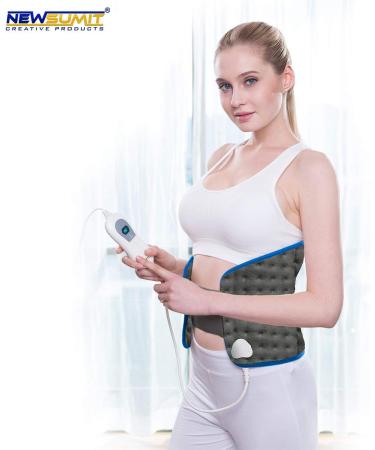 Newsumit Electric Heating Cushion - Pain Relief for Lumbar Spine | 3 Temperature Levels Quick Heating Auto Shut-Off 29x69 cm - Buy Online on GoSupps.com