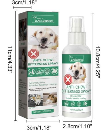 Natural No Chew Spray for Dogs | Bitter Formula to Stop Chewing | Safe Pet Spray for Furniture & Anxiety Relief - Buy Online on GoSupps.com