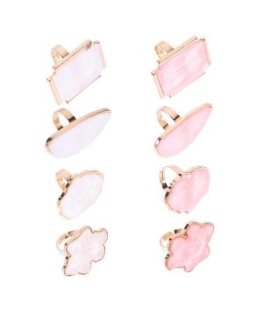 8 pi ces Palette de Manucure R sine Imitation Plateau M langeur pour Nail Art Outil L ger et Cr atif pour Salon et Usage Personnel