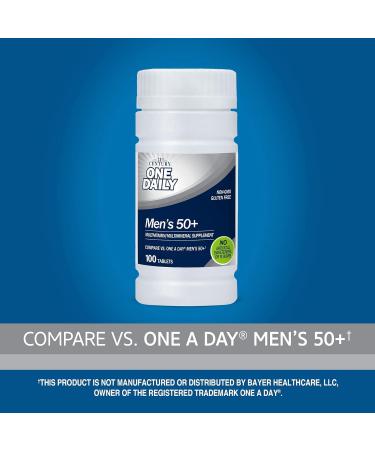 21st Century Men's 50+ One Daily Multivitamin Multimineral Supplement Tablets - 100 ct Pack of 3 - Buy Online on GoSupps.com