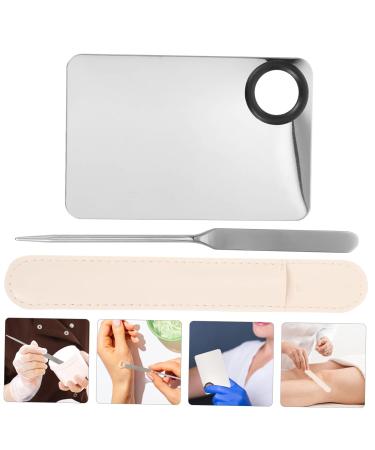 Buy Korean Liquid Foundation Palette Set Portable Makeup Spatula & Tray for Artists | Best Mixing Tool for Flawless Makeup - Buy Online on GoSupps.com