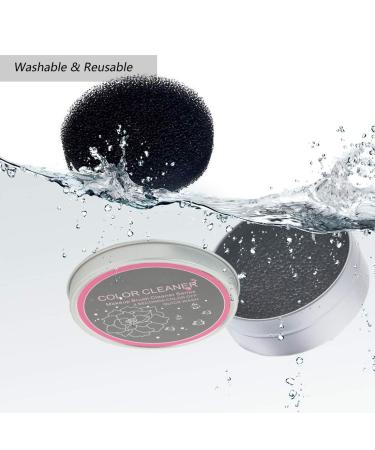 Hongecb Professional Make-Up Brush Cleaner - Quick Color Change Sponge Tool Set (3PCs) for Easy Dry Cleaning - Compact Storage Can Included - Buy Online on GoSupps.com