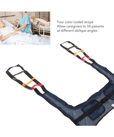 Patient Lift Sling Toileting Sling Padded Nylon Patient Lift Transfer Aid for Standing Walking Training Dark Blue Mesh H Shaped for Bariatric Nursing - Buy Online on GoSupps.com