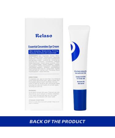 Eye Cream for Wrinkles & Crows Feet - with Essential Ceramides Peptides & Caffeine & Niacinamide - Reduce Puffiness & Bags Under Eyes Under Eye Cream for Women & Men 0.5 Oz Fragrance Free - Buy Online on GoSupps.com