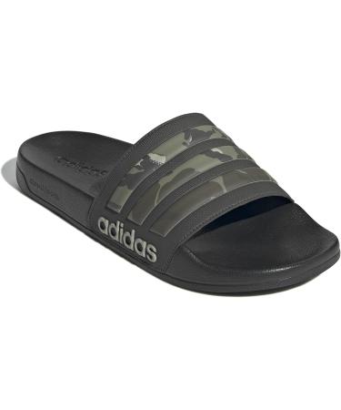 Buy adidas Unisex Adilette Shower Slides 44 2/3 EU - Shadow Olive Putty Grey Olive Strata | International Shipping Available - Buy Online on GoSupps.com