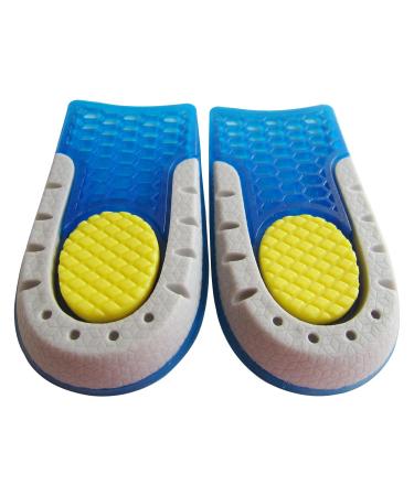 Height Increase Heel Insoles for Men and Women Gel Heel Lift Insoles for Adults Heel Lift Inserts Invisible Heel Lift Insoles for Women and Men Elevated Heel Soles Heel Lift Cushion Pads 0.6" Heel Height: 1.5 CM